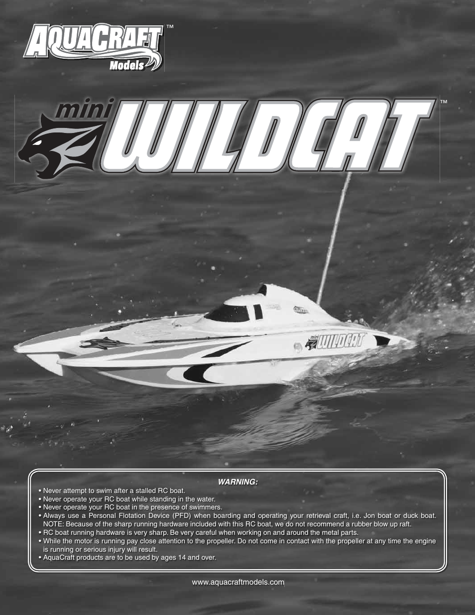 AquaCraft Mini Wildcat User Manual | 12 pages