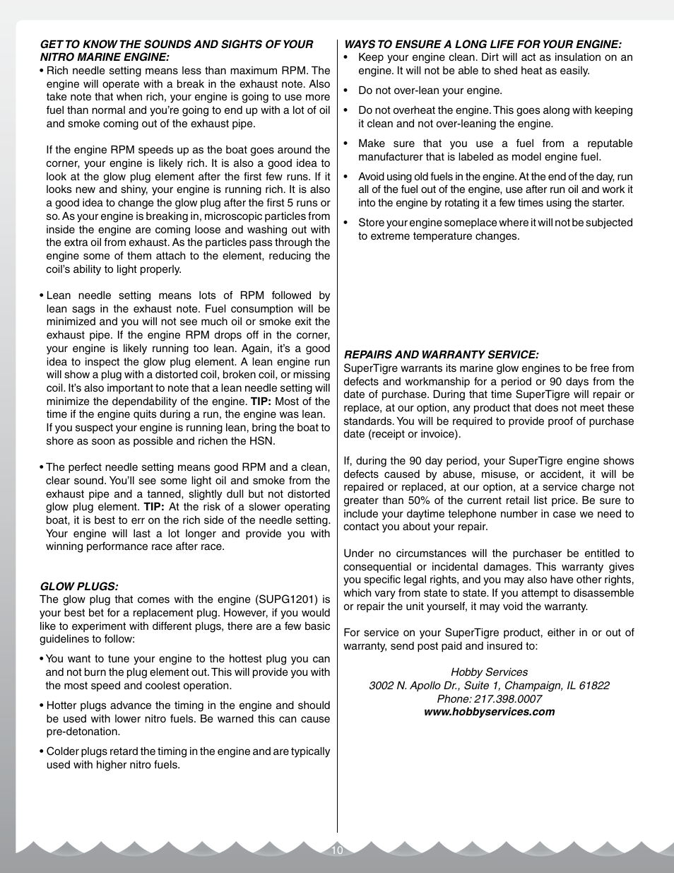 AquaCraft Miss Vegas Deuce User Manual | Page 10 / 16