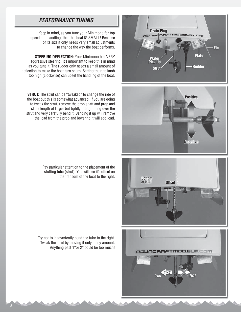 Performance tuning | AquaCraft Minimono User Manual | Page 8 / 12