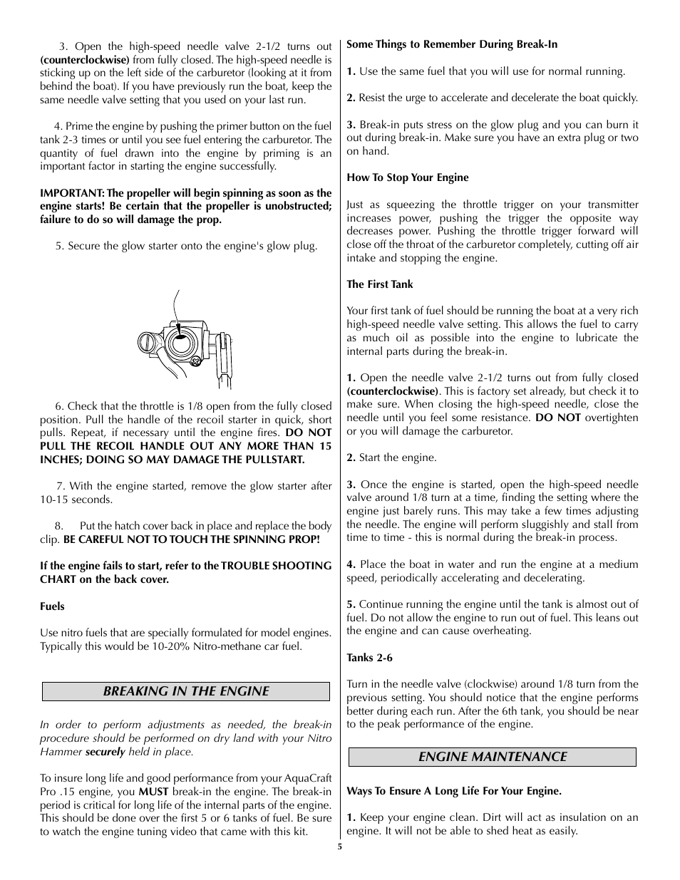 AquaCraft Nitro Hammer User Manual | Page 5 / 8