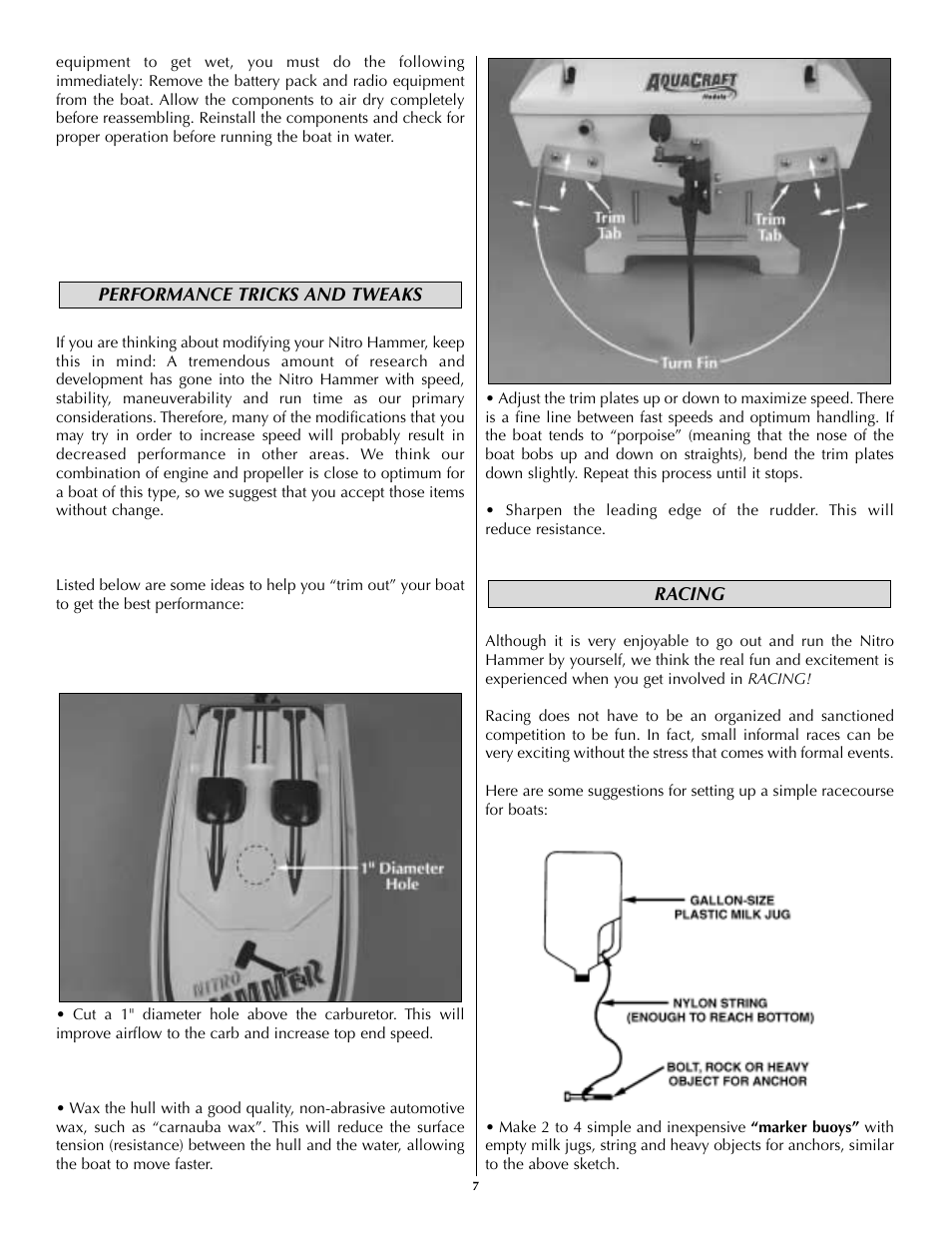 AquaCraft Nitro Hammer User Manual | Page 7 / 8