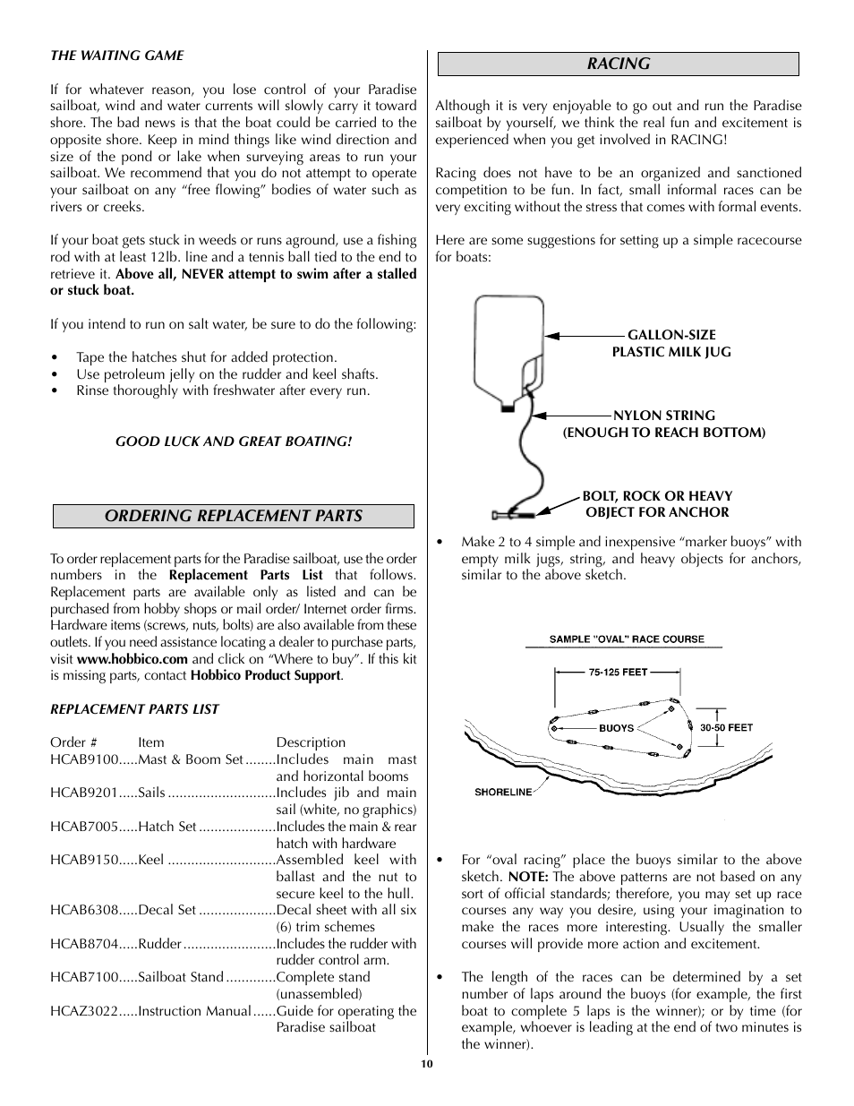 AquaCraft Paradise User Manual | Page 10 / 12