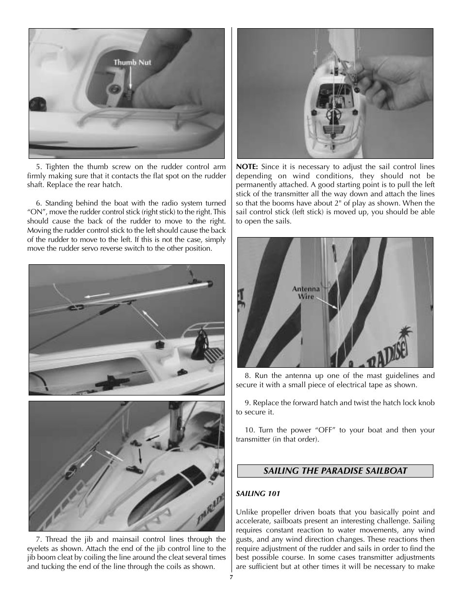 AquaCraft Paradise User Manual | Page 7 / 12