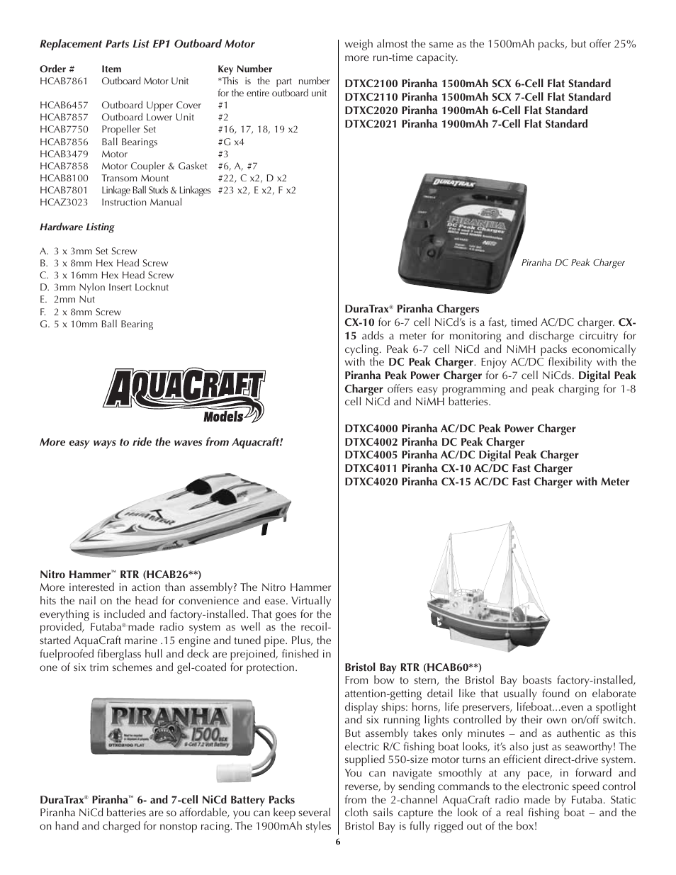 AquaCraft Pro Fisherman User Manual | Page 6 / 8