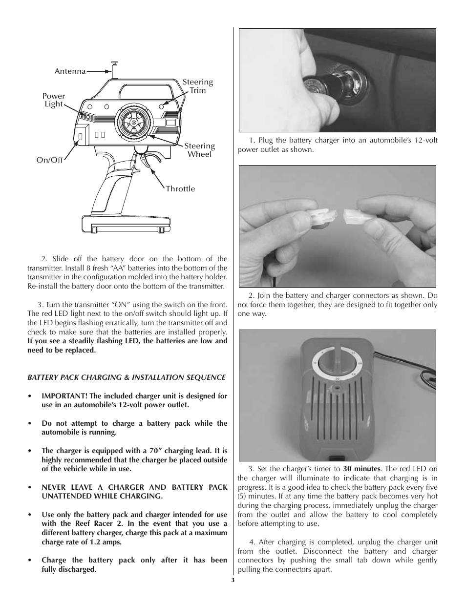 AquaCraft Reef Racer 2 User Manual | Page 3 / 8
