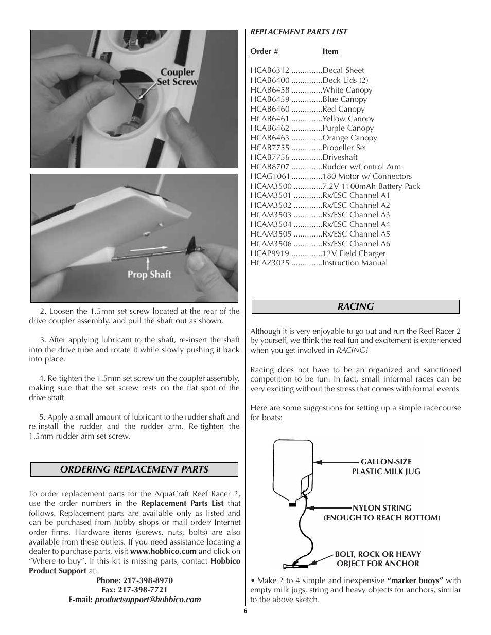 AquaCraft Reef Racer 2 User Manual | Page 6 / 8