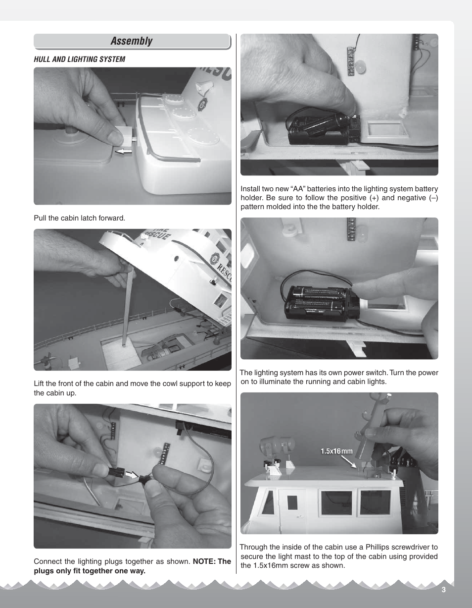 Assembly | AquaCraft Rescue 17 User Manual | Page 3 / 8