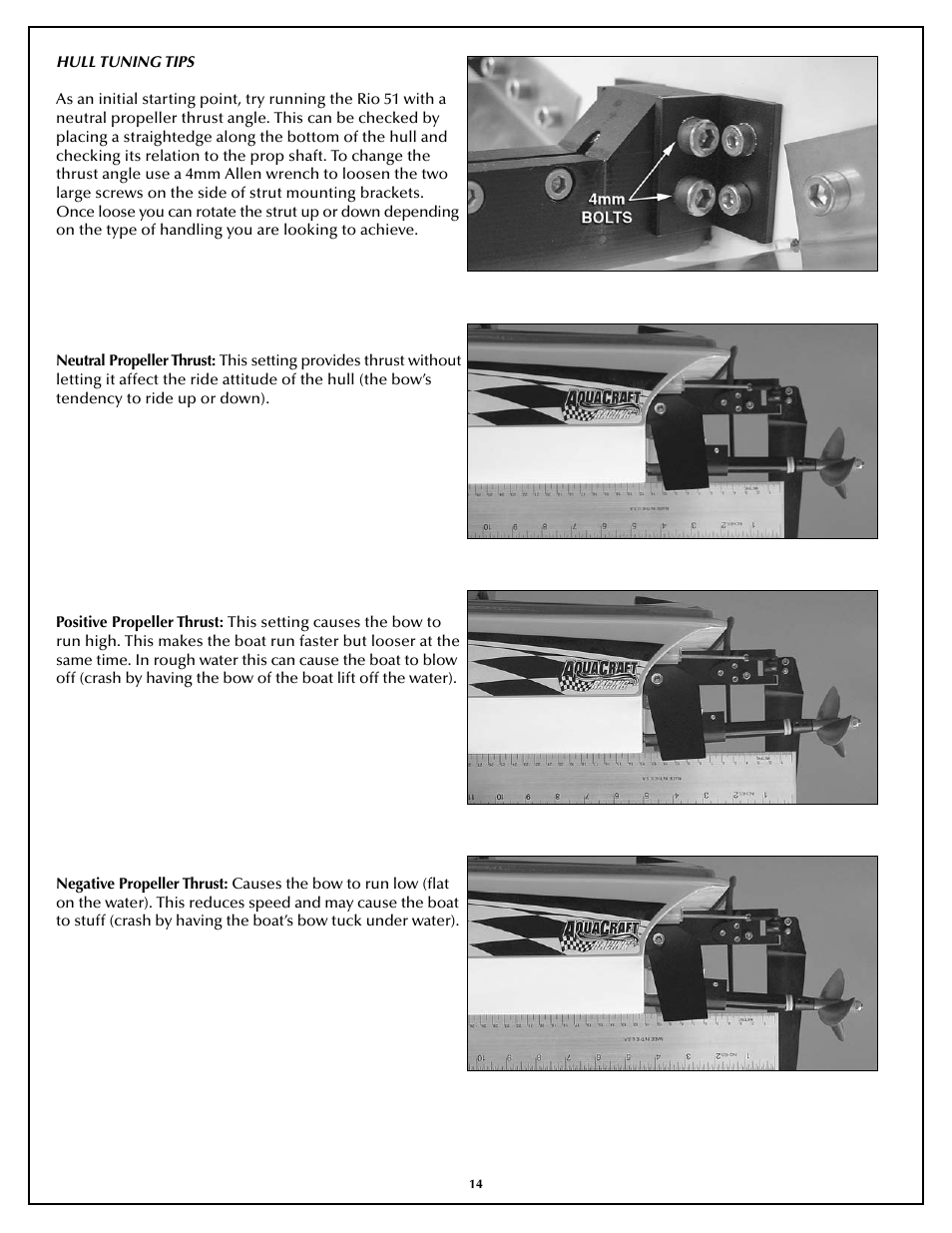 AquaCraft Rio 51 User Manual | Page 14 / 24