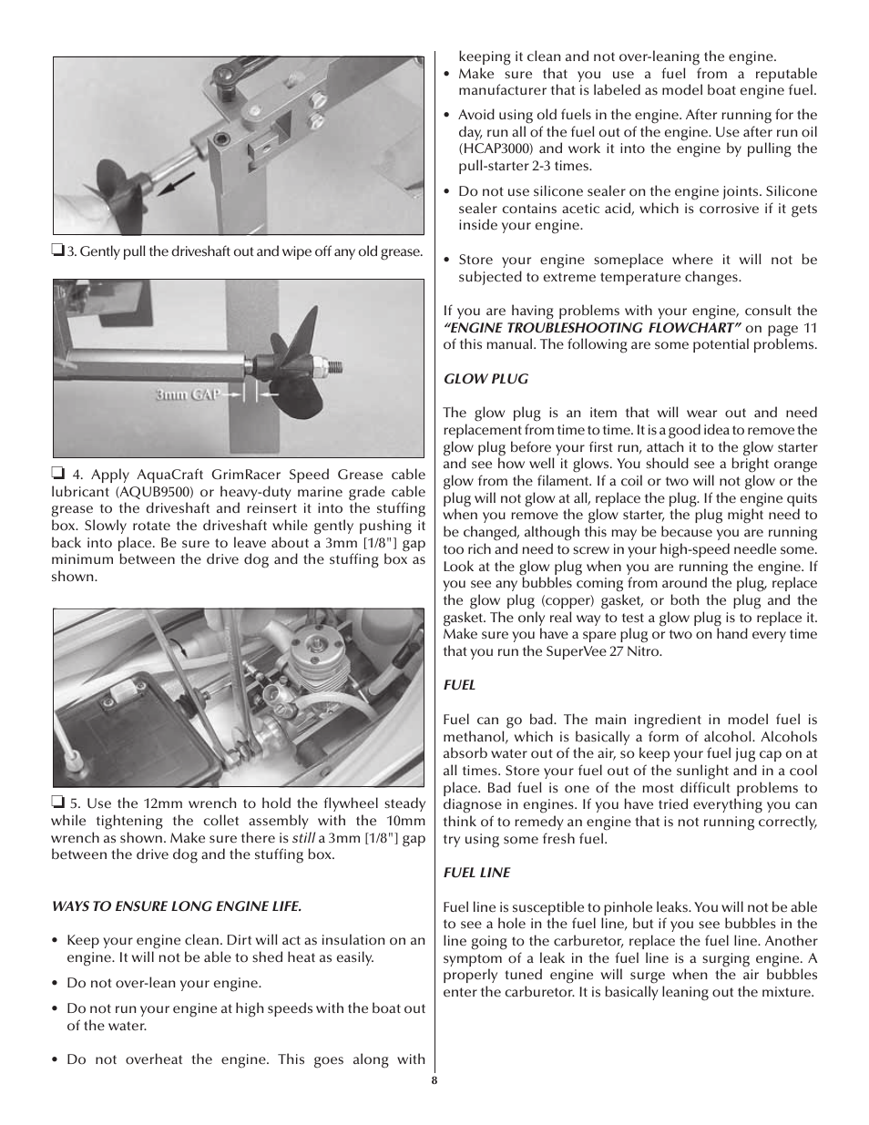 AquaCraft SuperVee 27 Nitro User Manual | Page 8 / 12