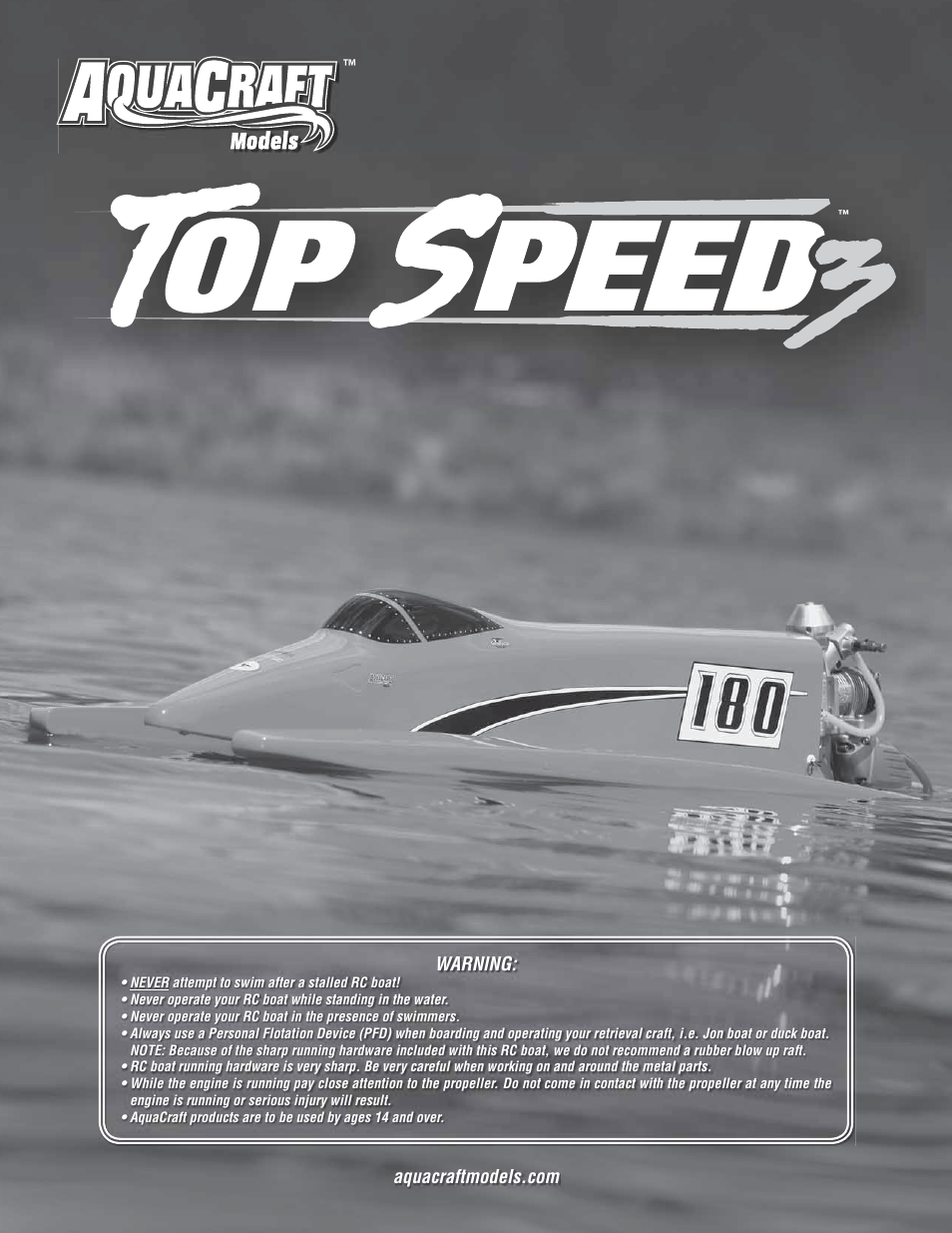 AquaCraft Top Speed 3 User Manual | 24 pages