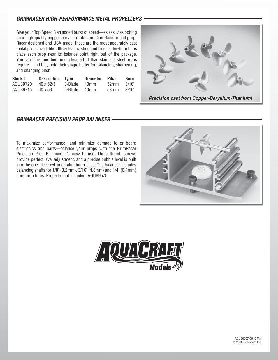 AquaCraft Top Speed 3 User Manual | Page 24 / 24