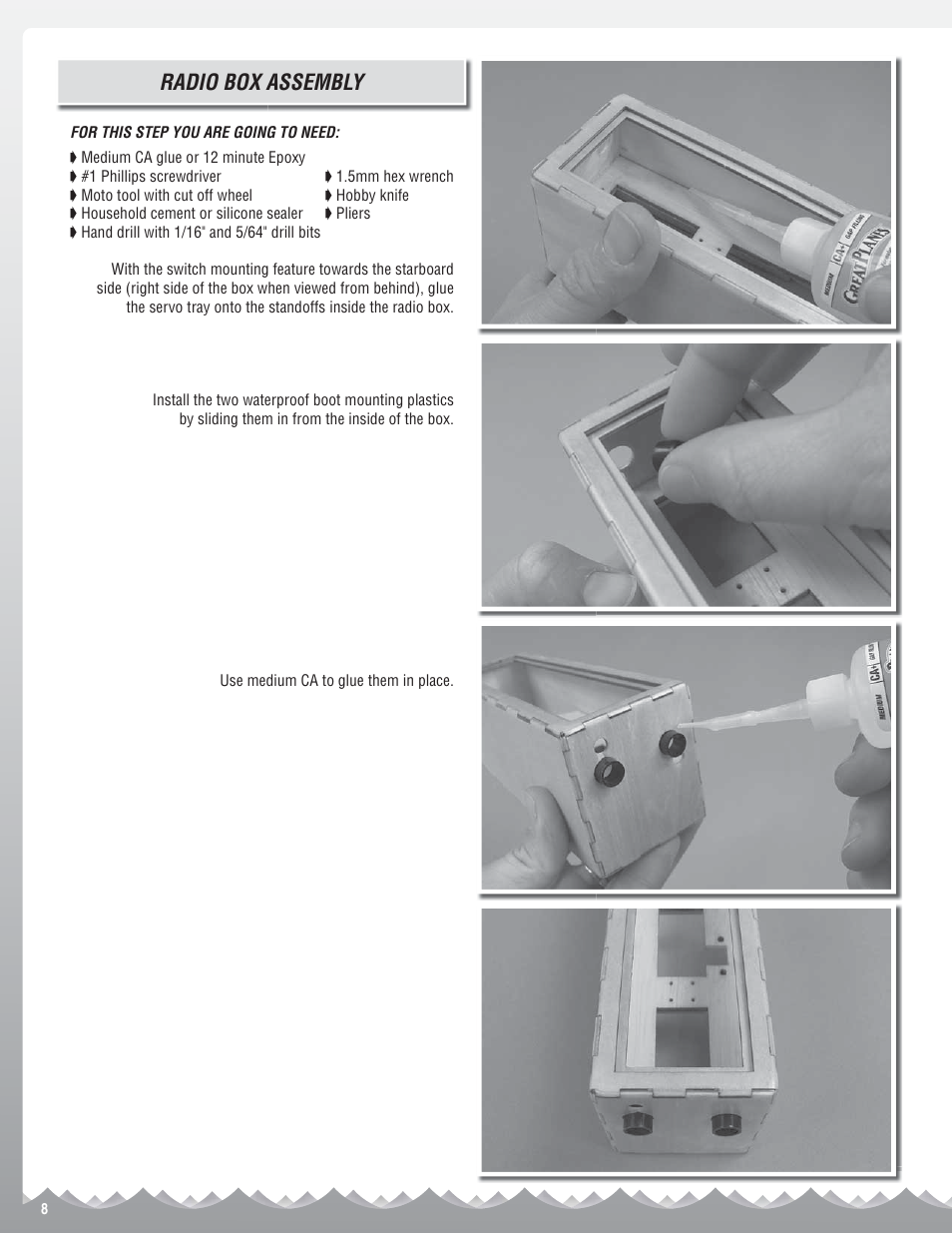 Radio box assembly | AquaCraft Top Speed 3 User Manual | Page 8 / 24