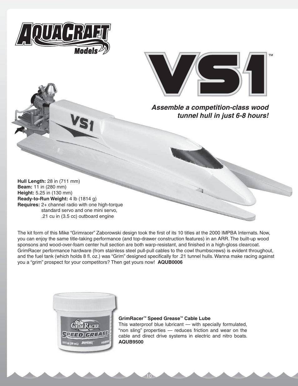 AquaCraft UL-1 Superior User Manual | Page 10 / 12