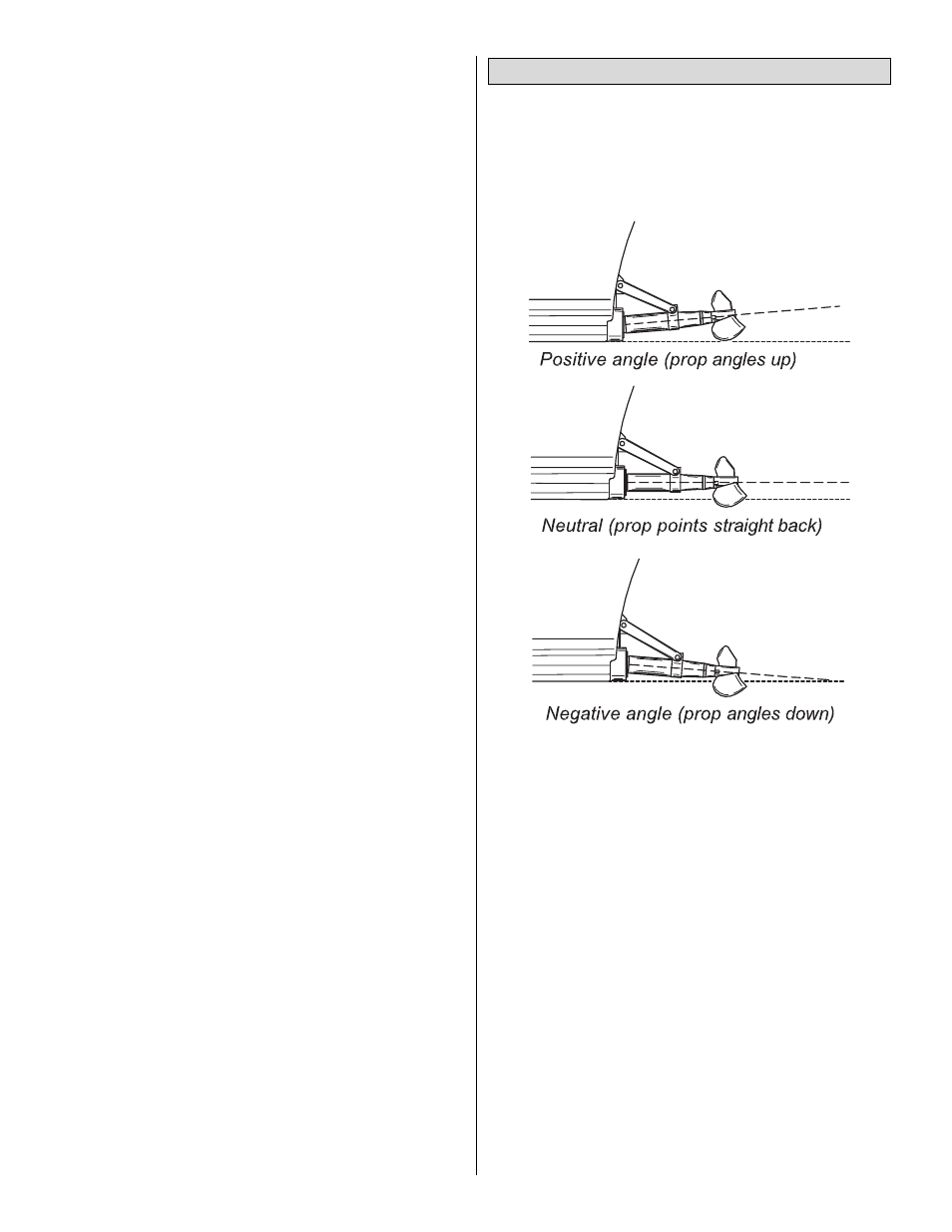 Propeller thrust angle information | AquaCraft V24 One-Design User Manual | Page 12 / 16