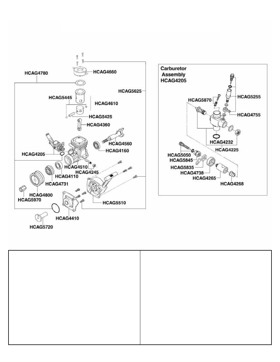 Replacement parts | AquaCraft 15 Marine Engine User Manual | Page 4 / 4