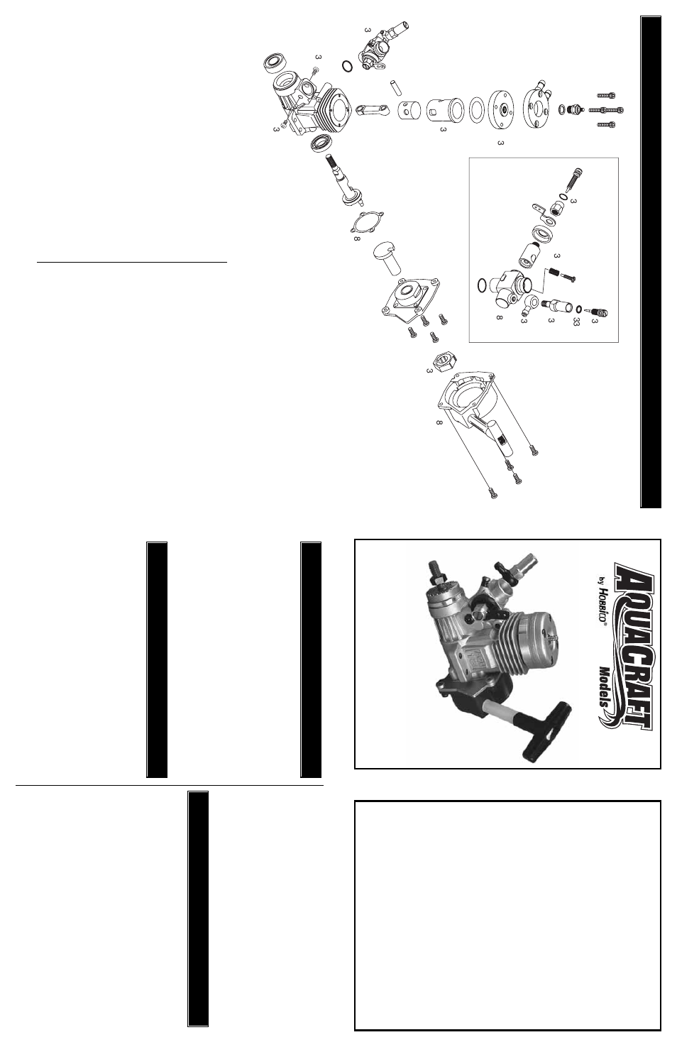 Engine instr, Engine instr uctions uctions | AquaCraft 18 Marine Engine User Manual | Page 4 / 4