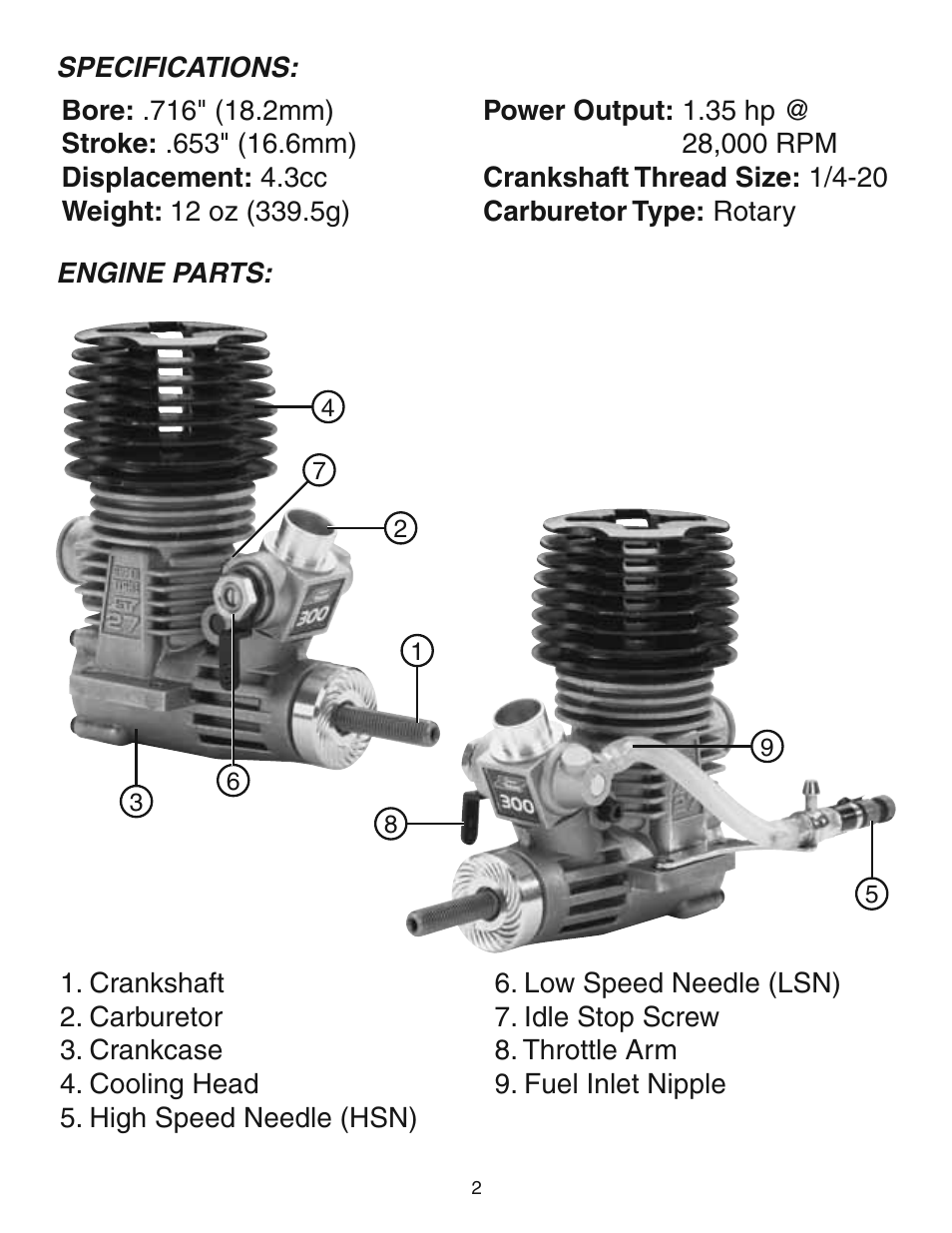 AquaCraft 27 Rear Exhaust Airboat Engine User Manual | Page 2 / 8