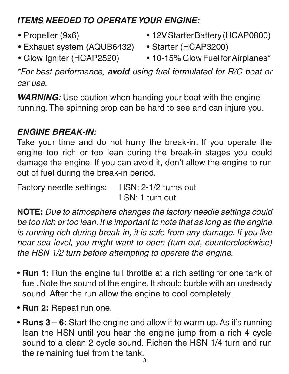 AquaCraft 27 Rear Exhaust Airboat Engine User Manual | Page 3 / 8