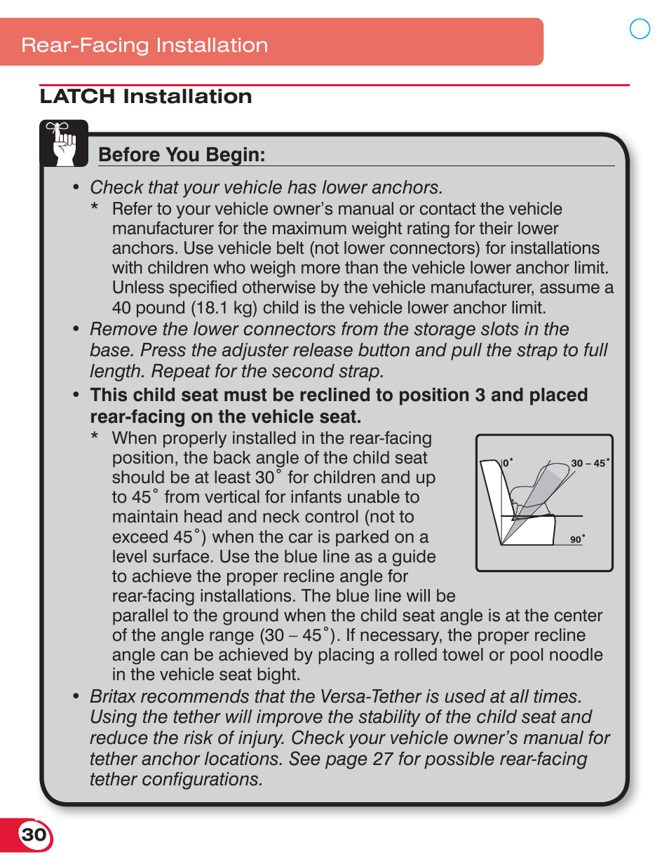 Britax ADVOCATE 70 CS User Manual | Page 32 / 72