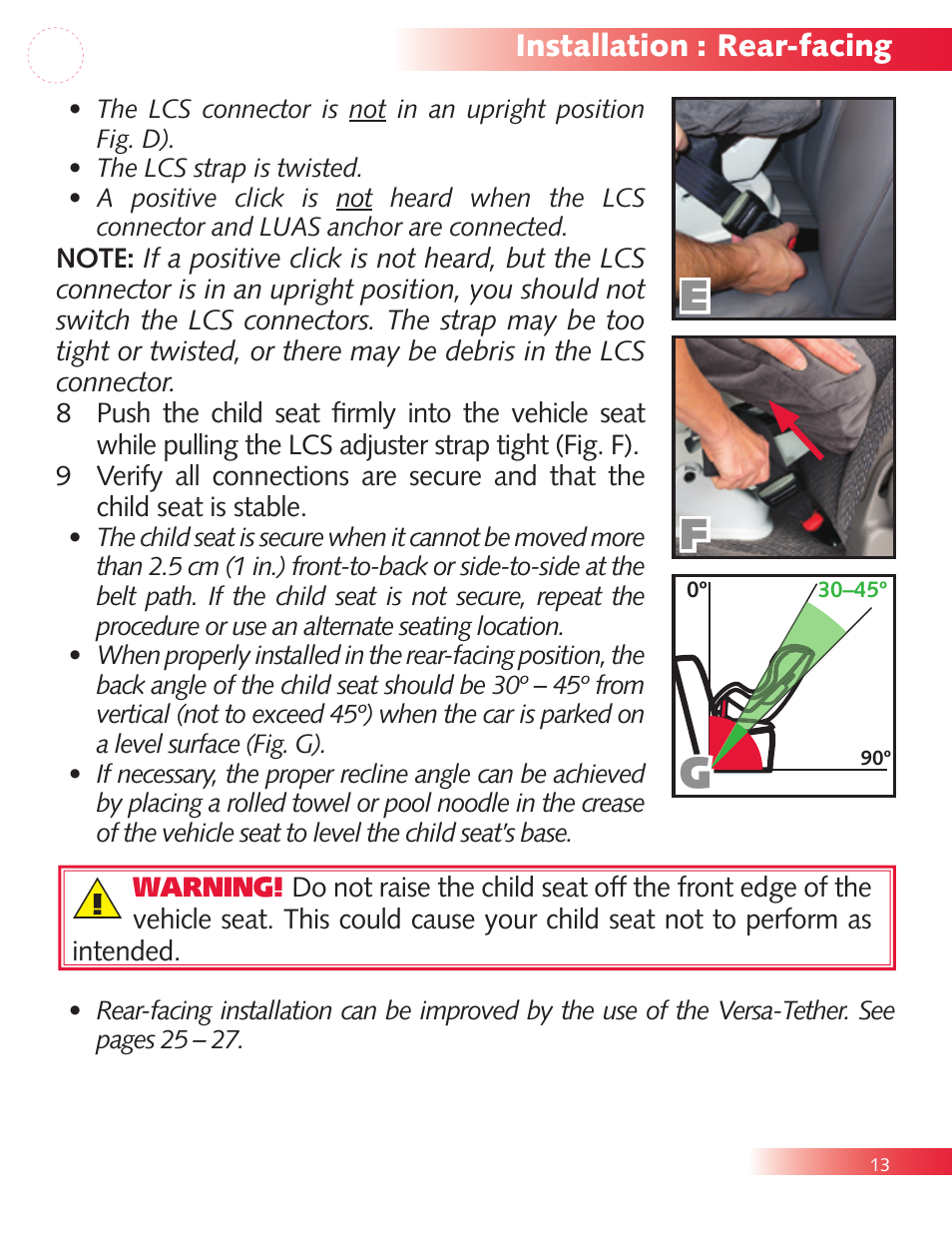 Installation : rear-facing | Britax Diplomat P321900 User Manual | Page 15 / 40