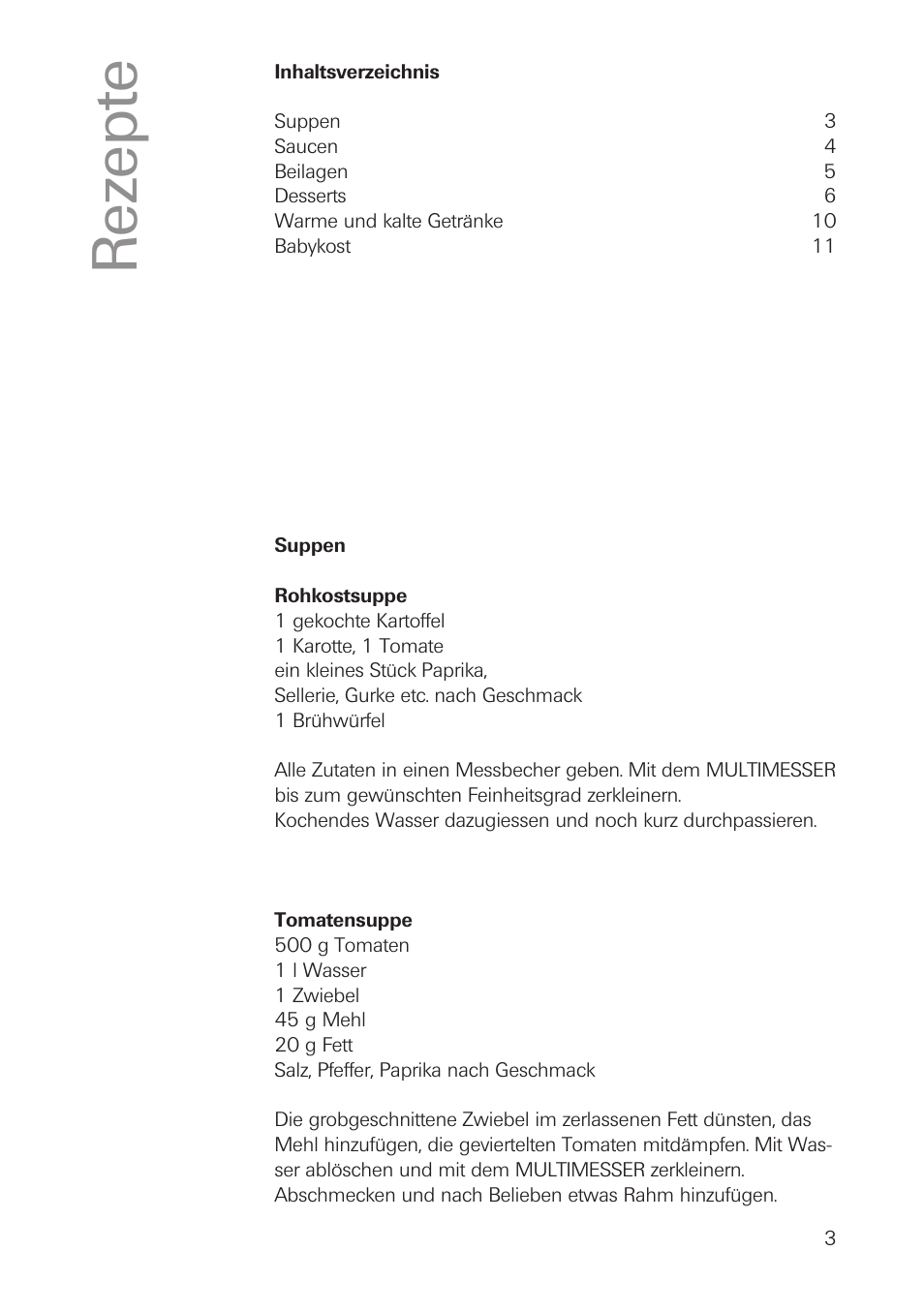 bamix Rezepte User Manual | Page 3 / 48