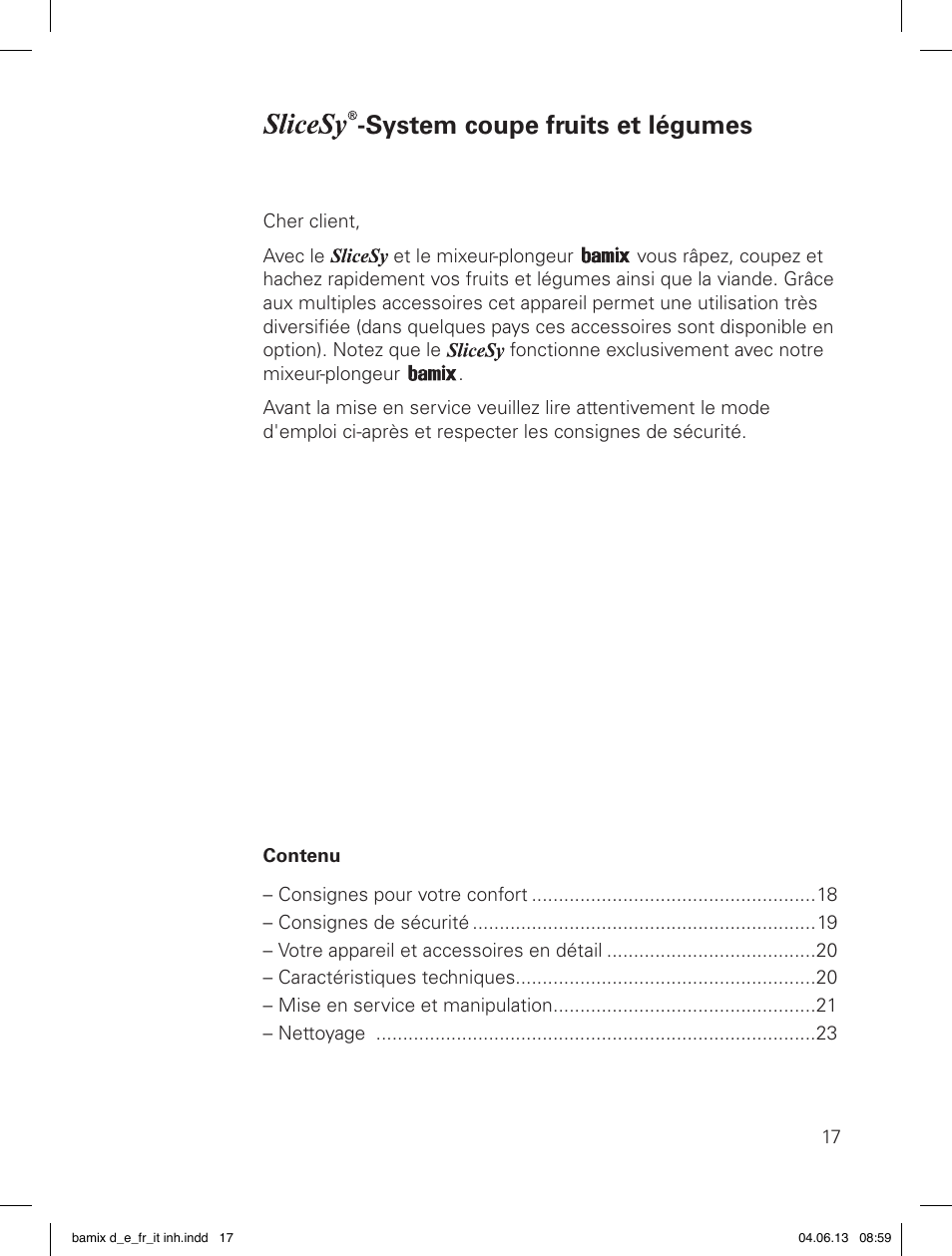 System coupe fruits et légumes | bamix SliceSy User Manual | Page 19 / 34