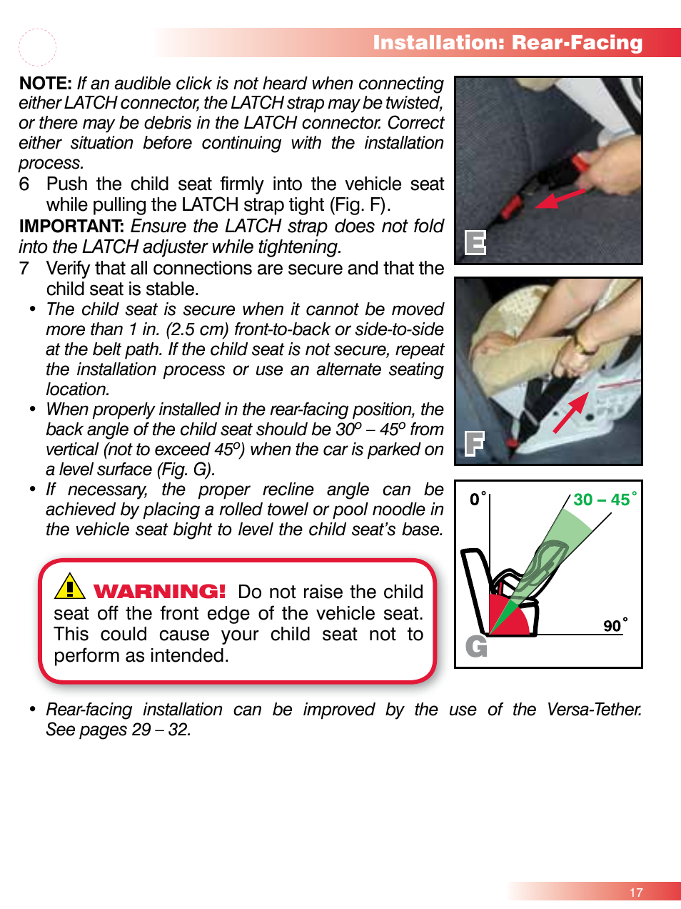 Fe g | Britax ROUND ABOUT 50 User Manual | Page 19 / 48
