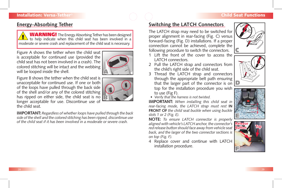 De f | Britax Car Seat User Manual | Page 16 / 23