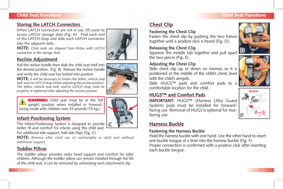 Ab c | Britax Car Seat User Manual | Page 17 / 23