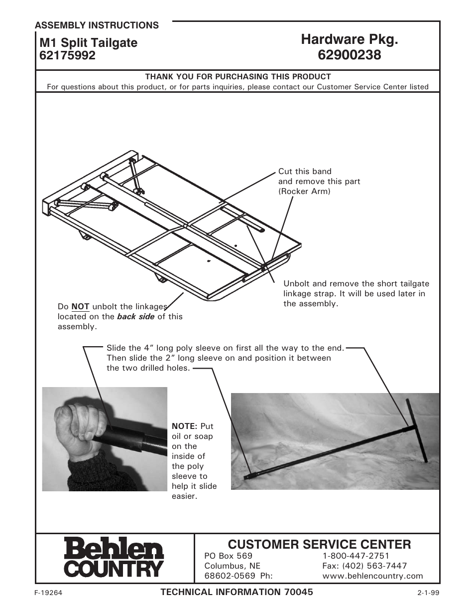 Behlen 62175892 User Manual | 4 pages