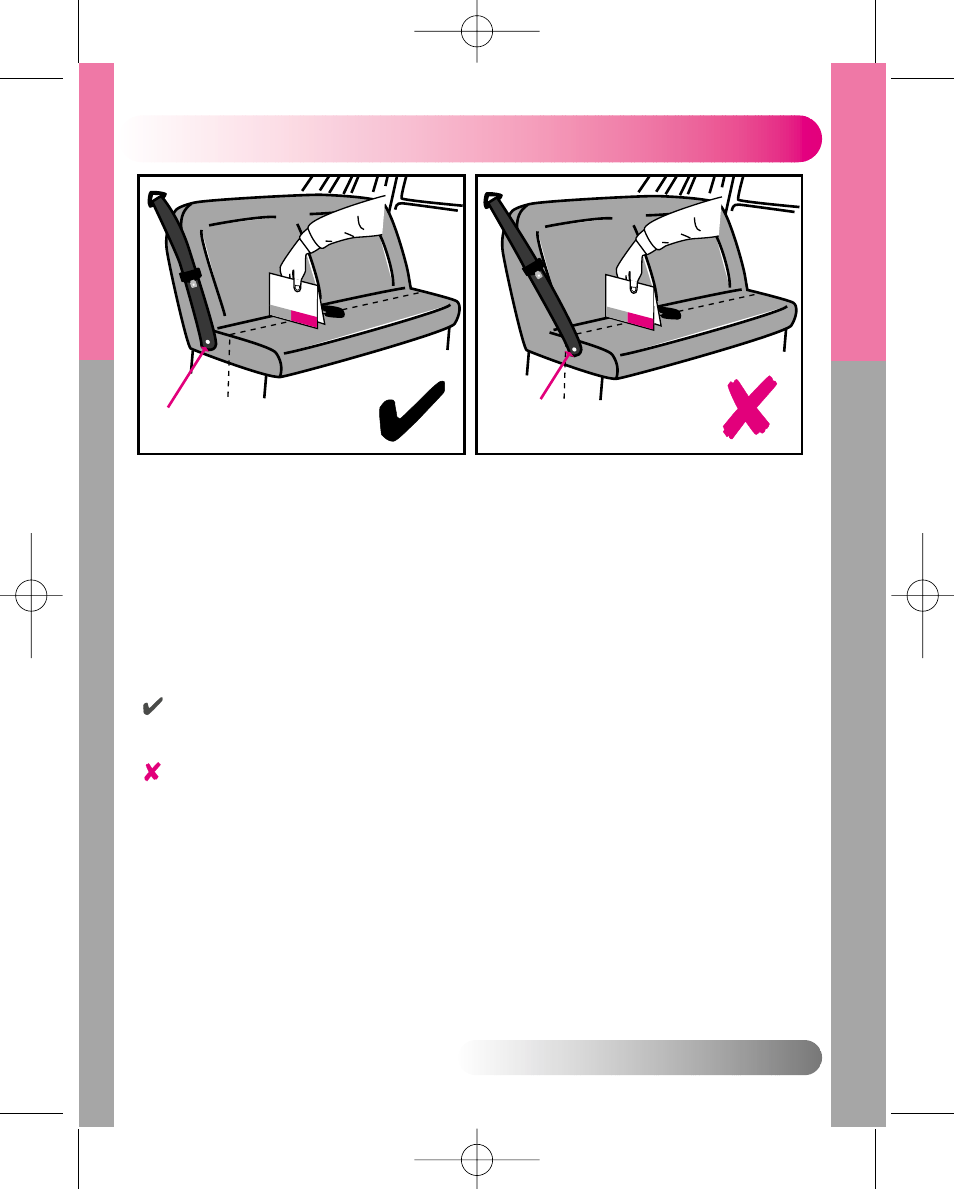 Vehicle safety belts | Britax LATCHANCHOR User Manual | Page 10 / 42