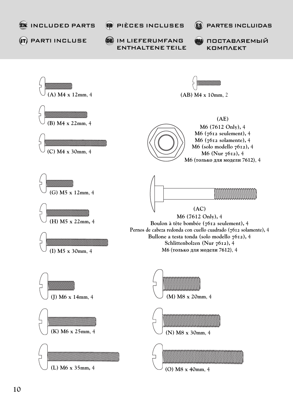 Bell'O 7610 User Manual | Page 10 / 44