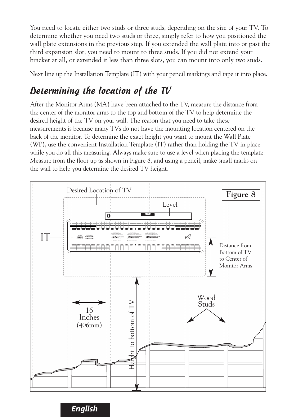 Determining the location of the tv | Bell'O 8335 User Manual | Page 13 / 23