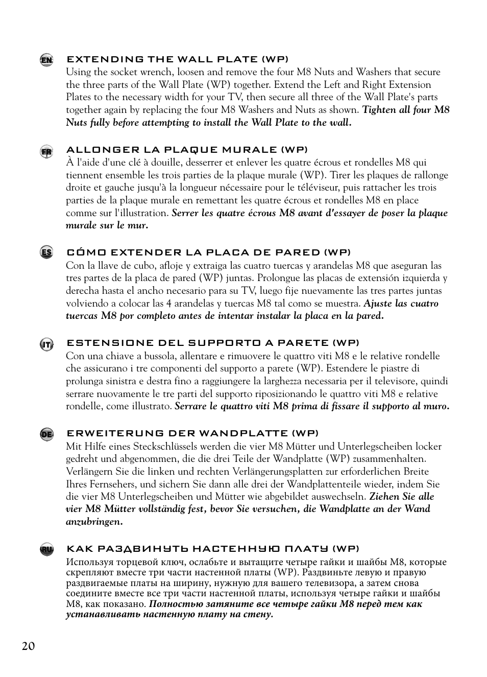 Bell'O 7640 User Manual | Page 20 / 52