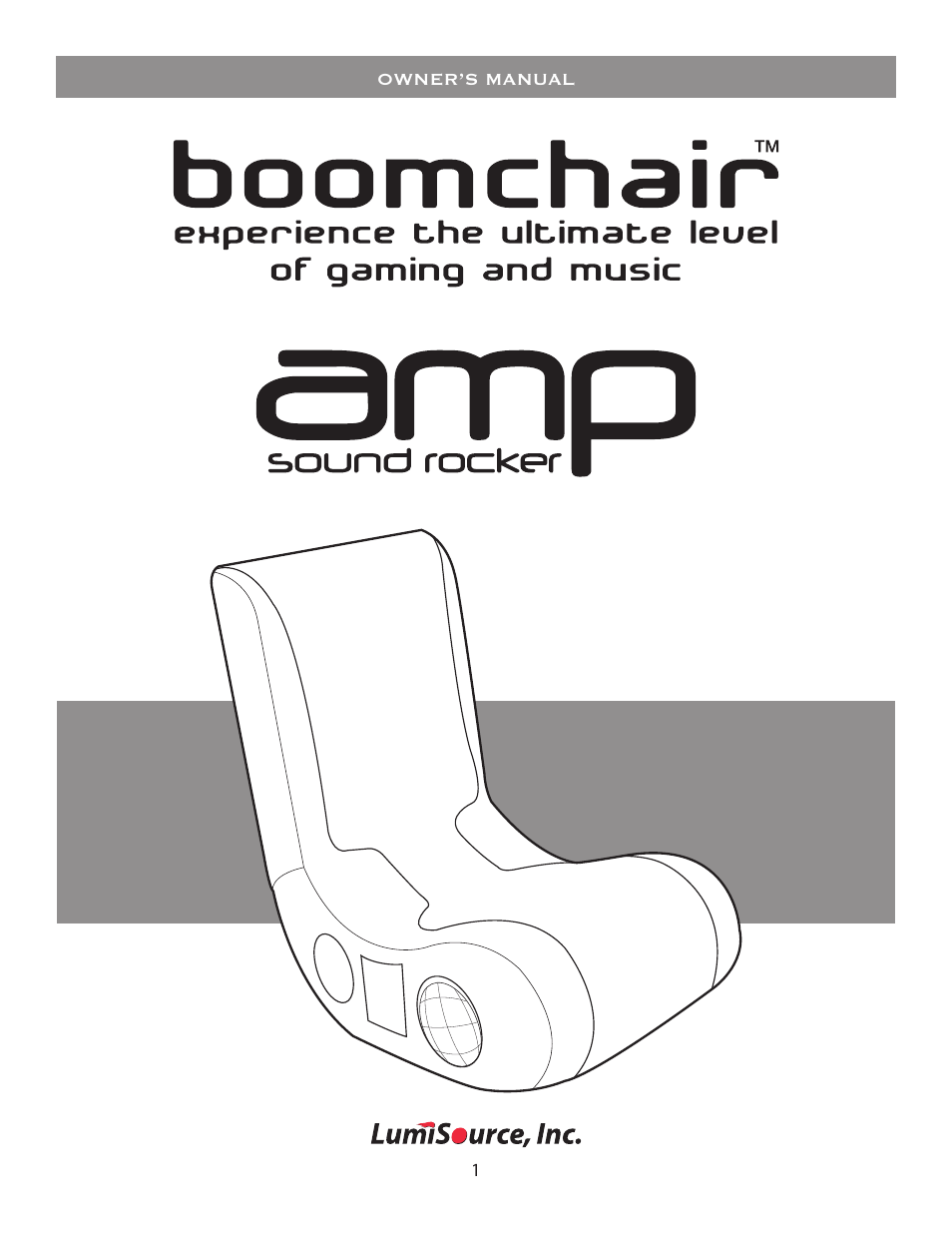 BoomChair AMP User Manual | 8 pages