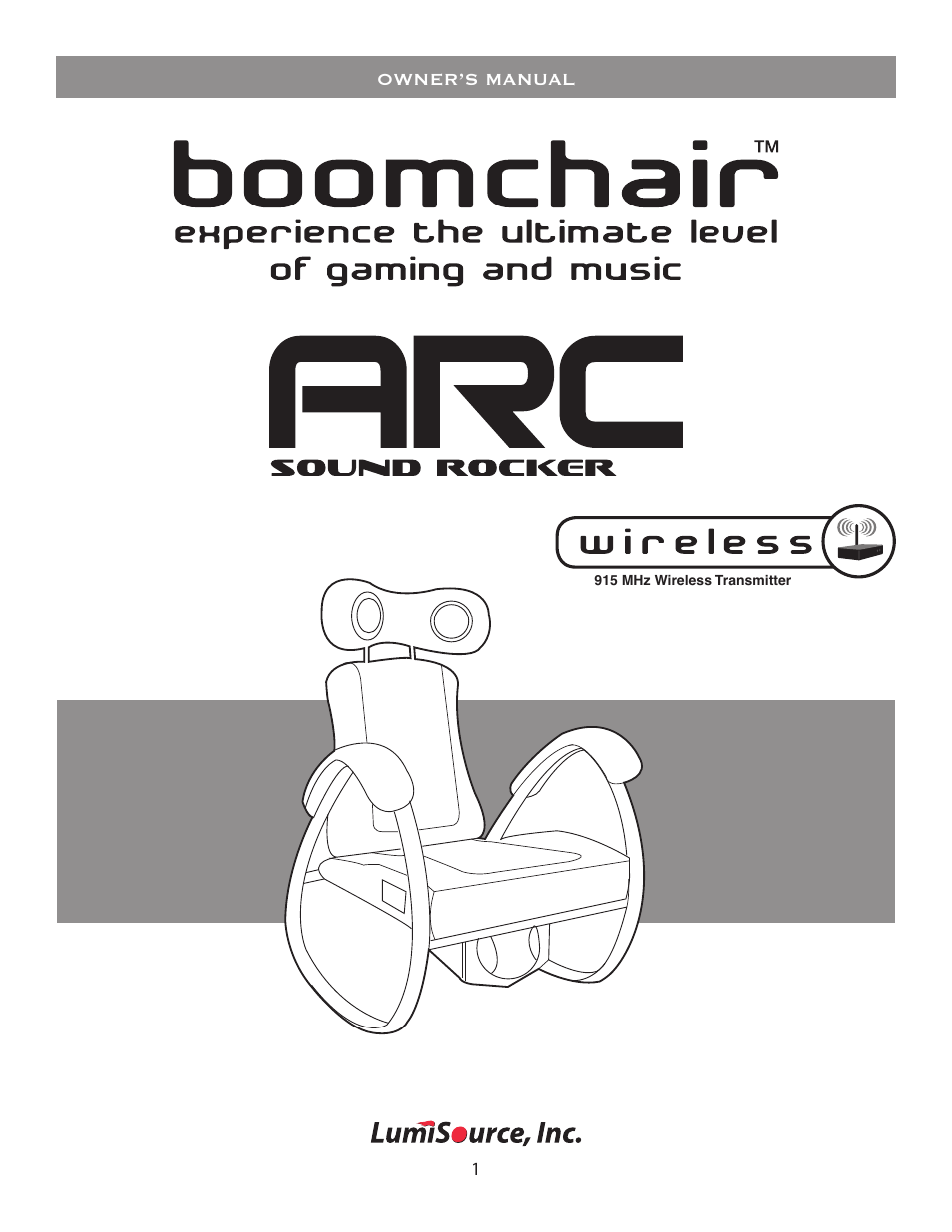 BoomChair ARC User Manual | 8 pages