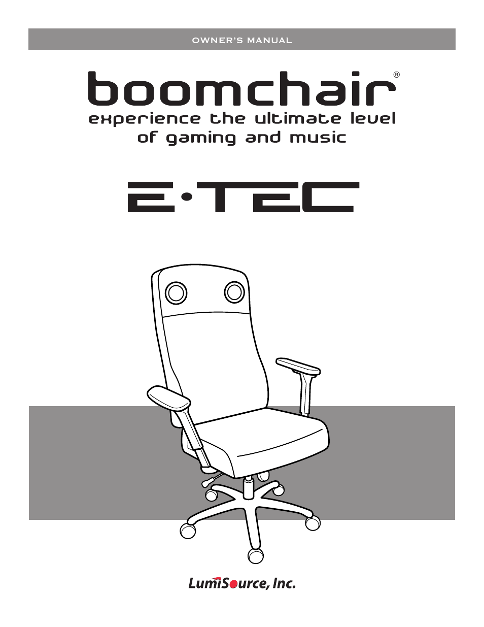 BoomChair Etec User Manual | 8 pages