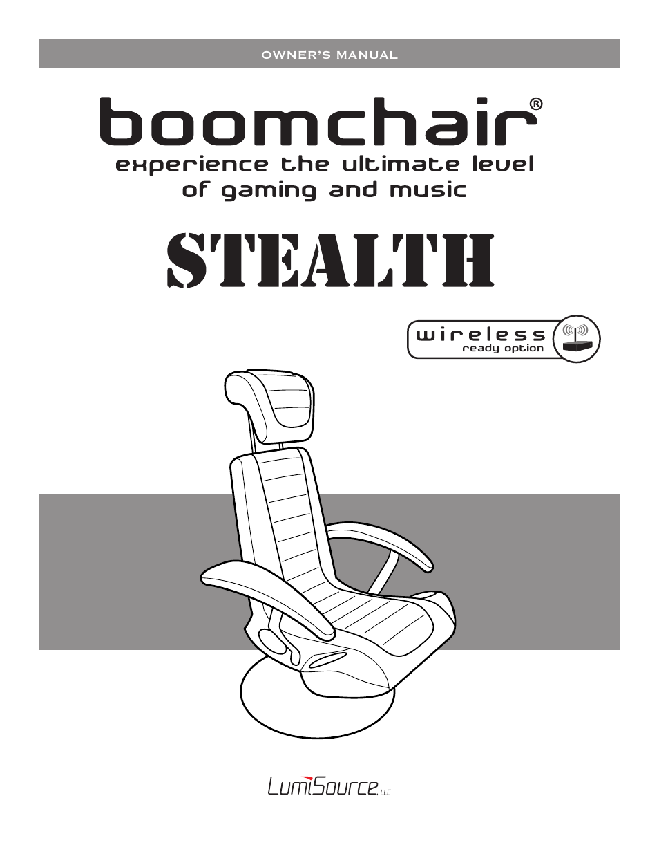 BoomChair Stealth - 2nd Generation User Manual | 8 pages