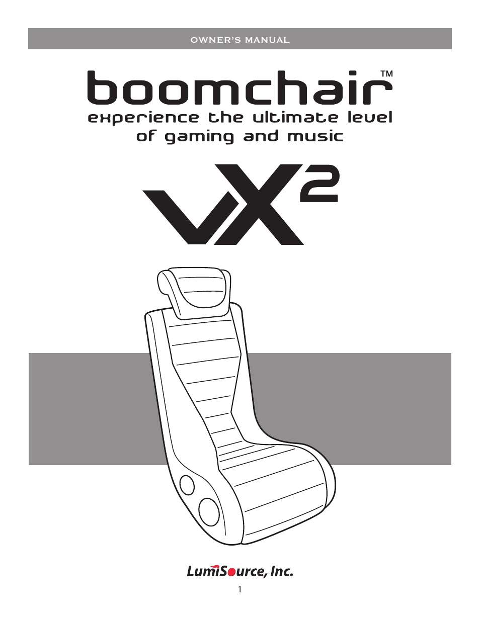 BoomChair VX2 User Manual | 8 pages