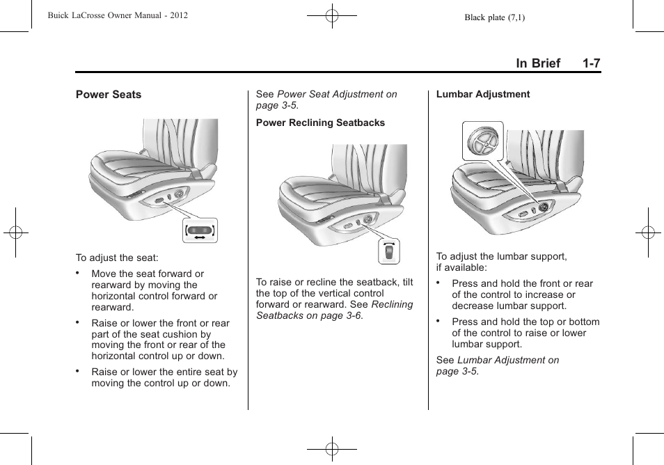 Buick 2012 LaCrosse User Manual | Page 13 / 496