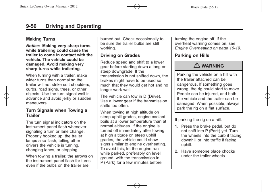 Buick 2012 LaCrosse User Manual | Page 322 / 496