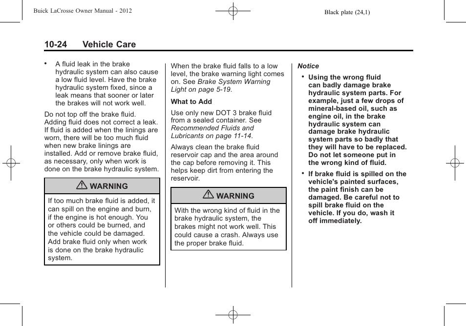Buick 2012 LaCrosse User Manual | Page 350 / 496