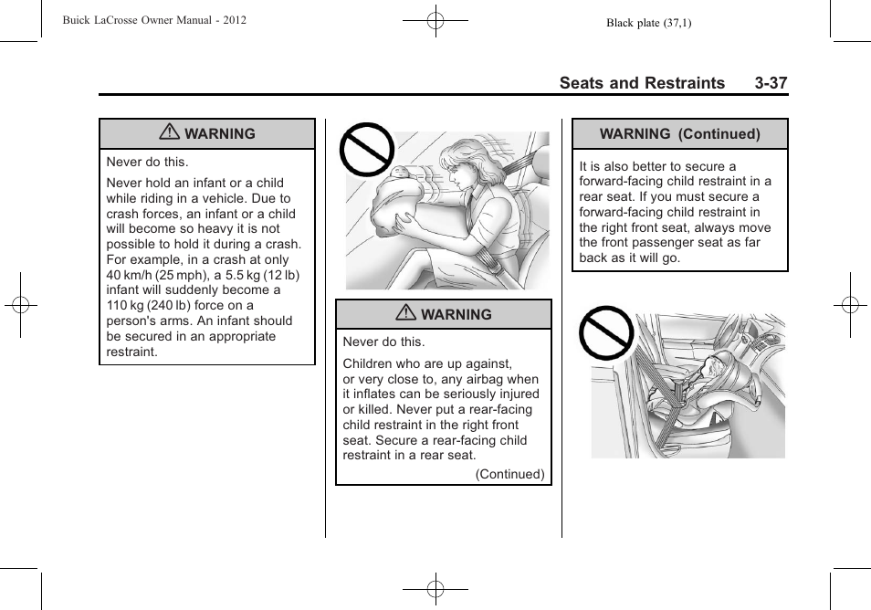 Buick 2012 LaCrosse User Manual | Page 93 / 496
