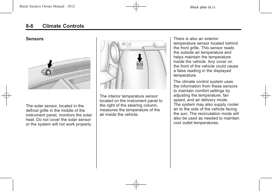Buick 2012 Enclave User Manual | Page 250 / 474