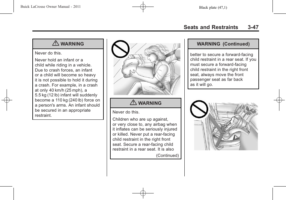 Buick 2011 Lacrosse User Manual | Page 101 / 462