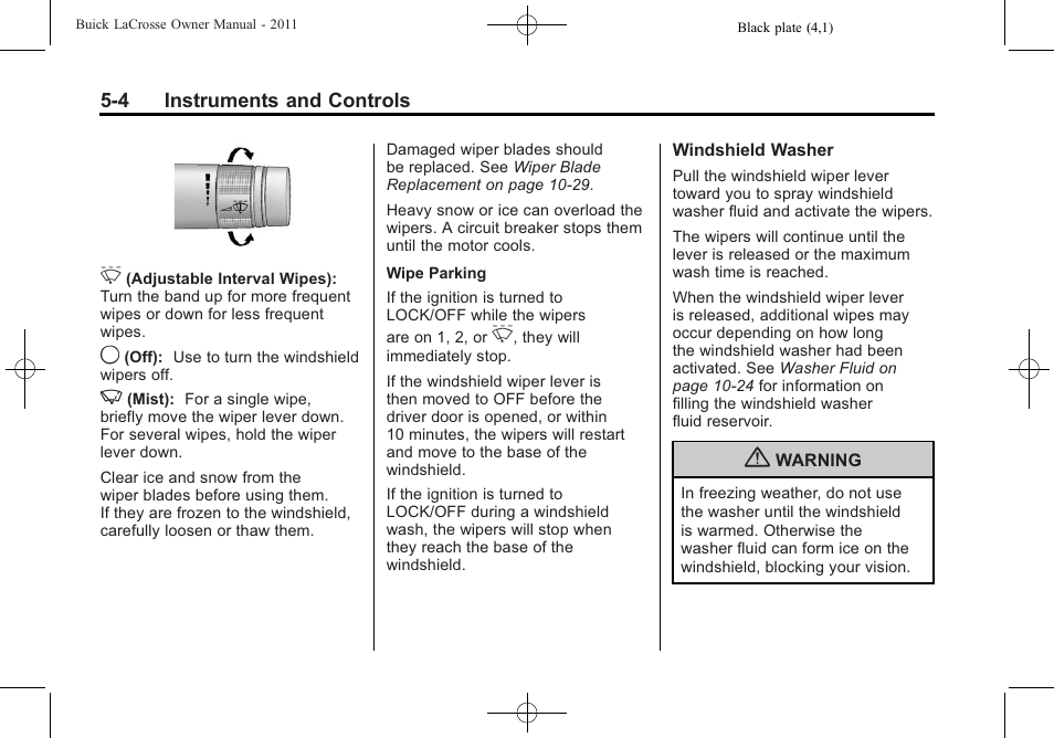 Buick 2011 Lacrosse User Manual | Page 126 / 462