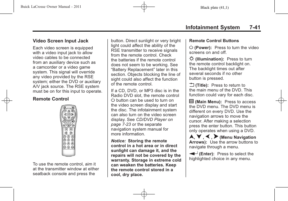 Buick 2011 Lacrosse User Manual | Page 221 / 462