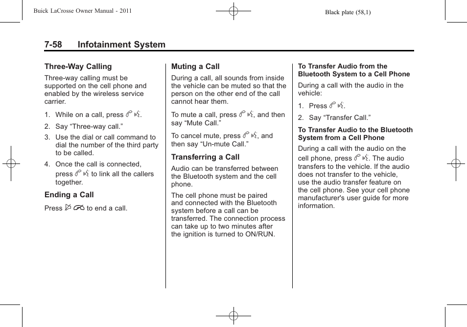 Buick 2011 Lacrosse User Manual | Page 238 / 462