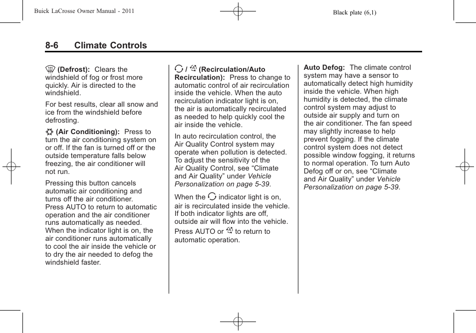 Buick 2011 Lacrosse User Manual | Page 246 / 462