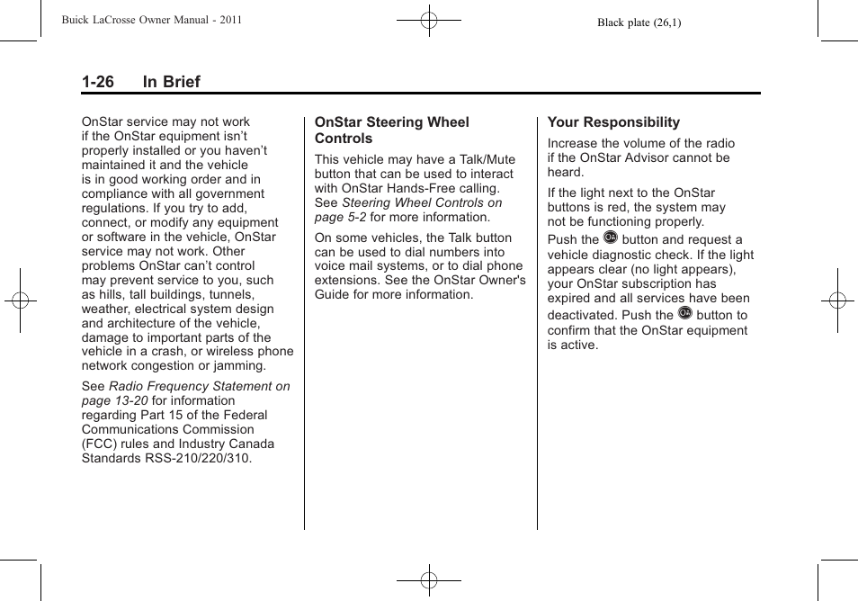 Buick 2011 Lacrosse User Manual | Page 32 / 462